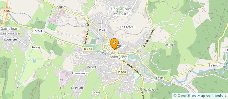 localisation de l'entreprise MADAME VALERIE RUBIO  SAINT-CERE