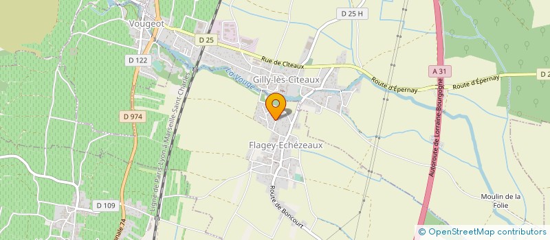 localisation de l'entreprise MADAME VALERIE RUFFIN  FLAGEY-ECHEZEAUX