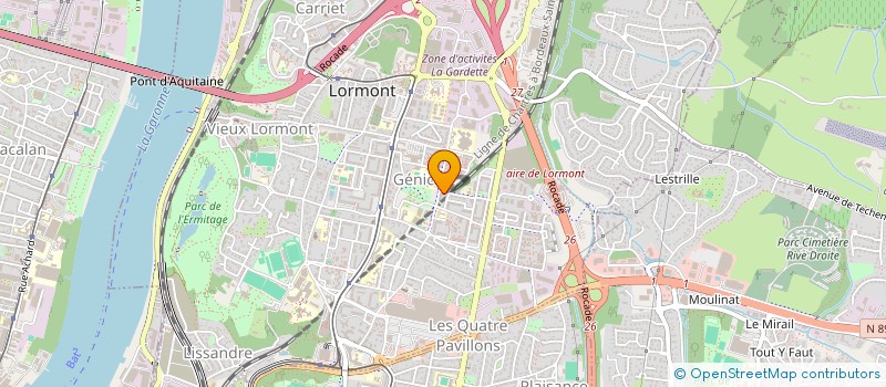 localisation de l'entreprise MADAME VALERIE RUFIL  LORMONT