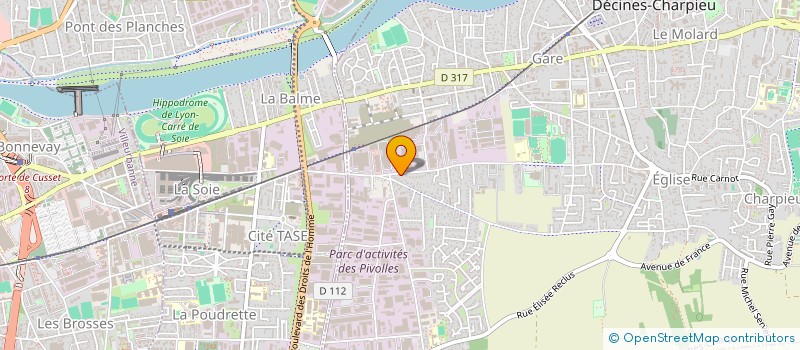 localisation de l'entreprise MADAME VALERIE RUYS  DECINES-CHARPIEU