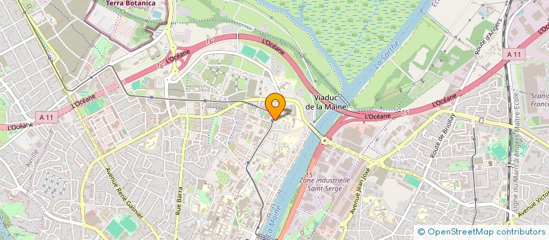 localisation de l'entreprise MADAME VALERIE SABADEL à ANGERS