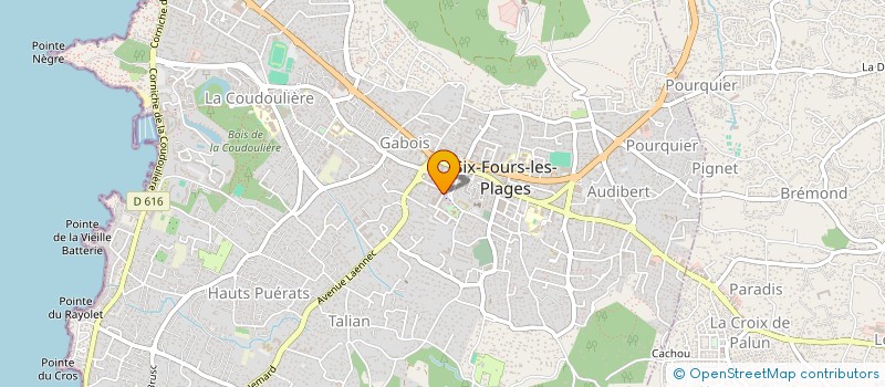 localisation de l'entreprise MADAME VALERIE SAEZ à SIX-FOURS-LES-PLAGES