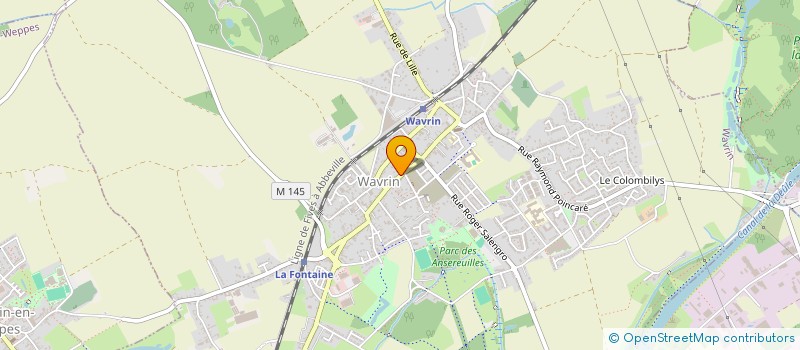 localisation de l'entreprise MADAME VALERIE SAINSOILIER  WAVRIN