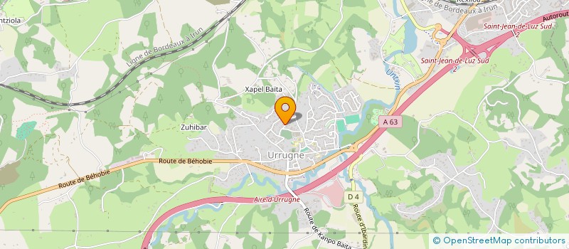 localisation de l'entreprise MADAME VALERIE SAINT-LEGER  URRUGNE