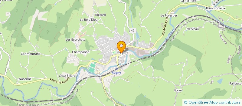 localisation de l'entreprise MADAME VALERIE SAINT PAUL  REGNY