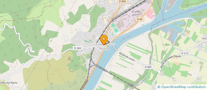 localisation de l'entreprise MADAME VALERIE SALLES  LA VOULTE-SUR-RHONE