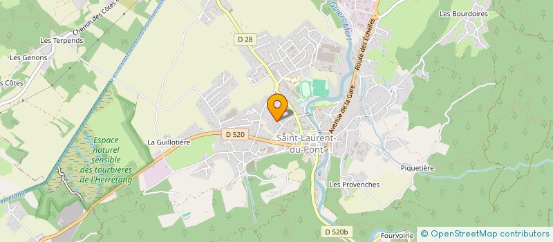 localisation de l'entreprise MADAME VALERIE SALVI  SAINT-LAURENT-DU-PONT