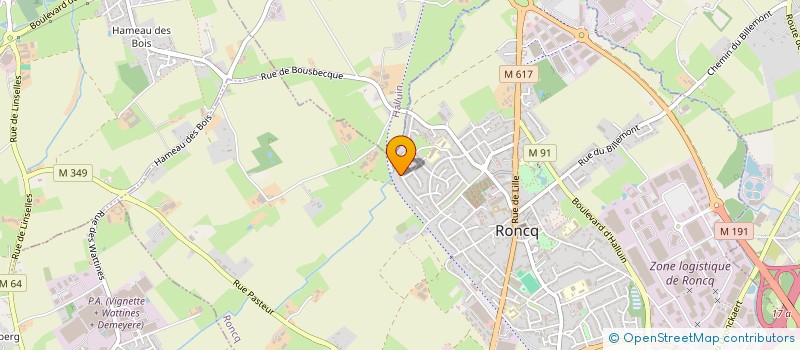 localisation de l'entreprise MADAME VALERIE SAMYN  RONCQ