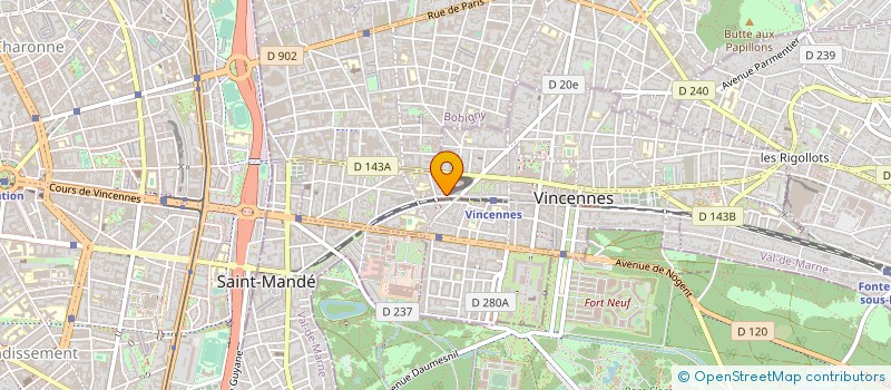localisation de l'entreprise MADAME VALERIE SAN JUAN à VINCENNES