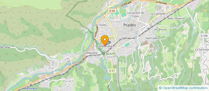 localisation de l'entreprise MADAME VALERIE SANCHEZ à PRADES