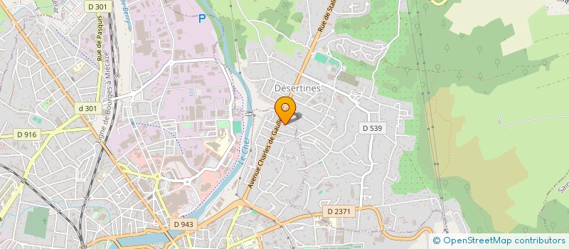 localisation de l'entreprise MADAME VALERIE SANCHEZ  DESERTINES