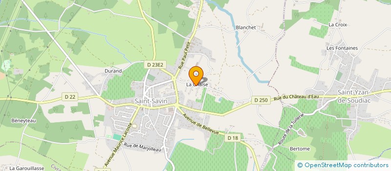 localisation de l'entreprise MADAME VALERIE SANCHEZ  SAINT-SAVIN