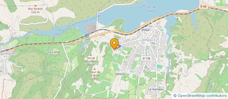 localisation de l'entreprise MADAME VALERIE SANIEZ  VINCA