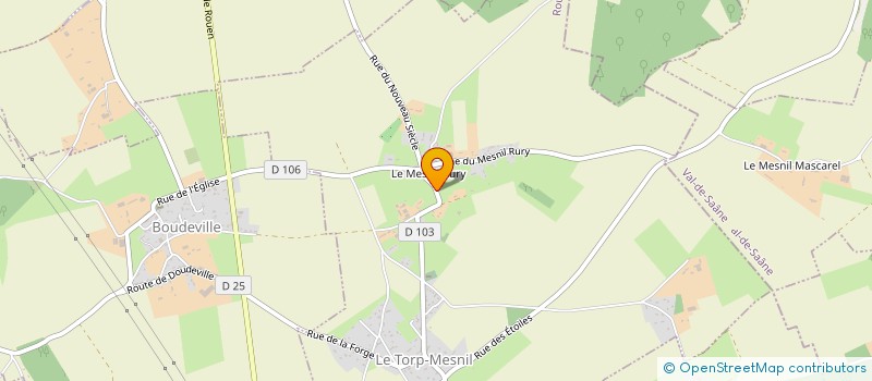 localisation de l'entreprise MADAME VALERIE SANNIER  LE TORP-MESNIL