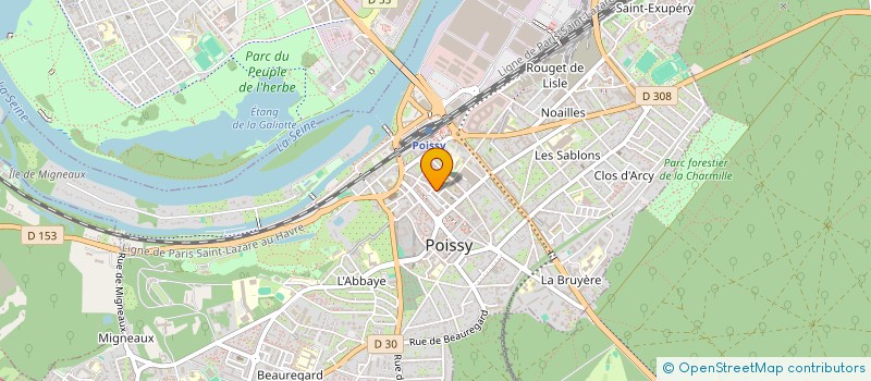 localisation de l'entreprise MADAME VALERIE SANTOS  POISSY