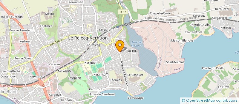 localisation de l'entreprise MADAME VALERIE SAOUT à LE RELECQ-KERHUON