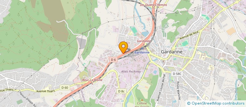 localisation de l'entreprise MADAME VALERIE SARACCO à GARDANNE