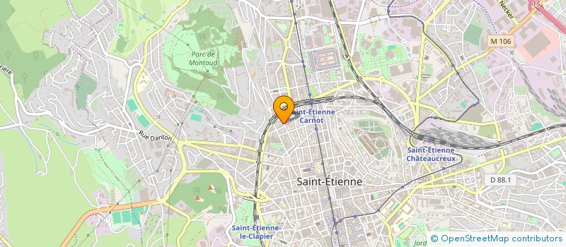 localisation de l'entreprise MADAME VALERIE SARDA  SAINT-ETIENNE