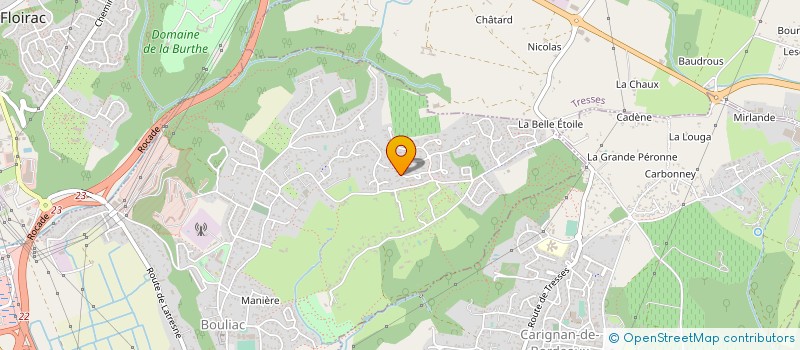 localisation de l'entreprise MADAME VALERIE SAUGER  BOULIAC