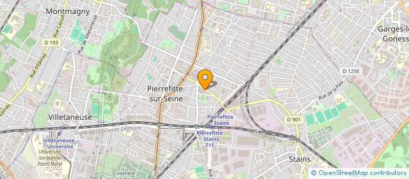localisation de l'entreprise MADAME VALERIE SAUVAGE  PIERREFITTE-SUR-SEINE