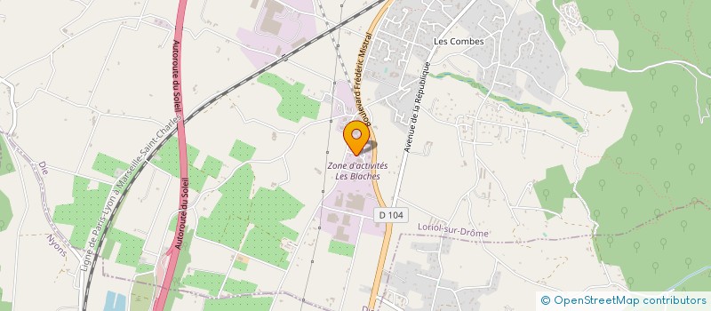 localisation de l'entreprise MADAME VALERIE SAUVET  LORIOL-SUR-DROME