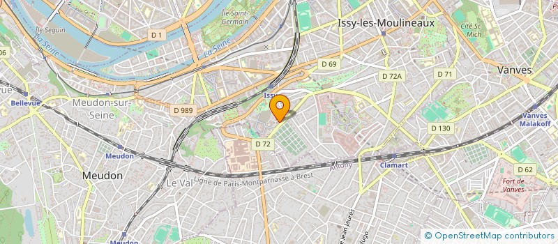 localisation de l'entreprise MADAME VALERIE SAVIGNAC à ISSY-LES-MOULINEAUX