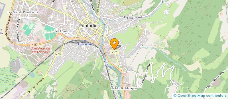 localisation de l'entreprise MADAME VALERIE SAVONET  PONTARLIER