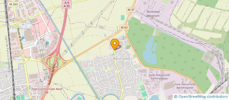 localisation de l'entreprise MADAME VALERIE SCHLAGDENHAUFFEN  REICHSTETT