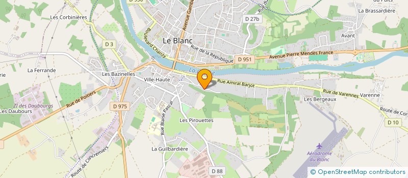 localisation de l'entreprise MADAME VALERIE SCHOUNE à LE BLANC