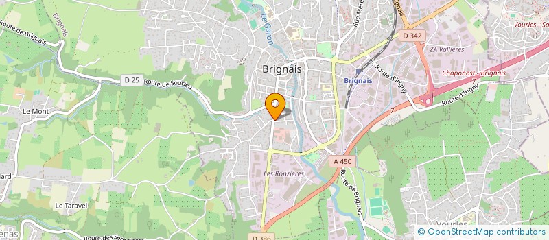 localisation de l'entreprise MADAME VALERIE SEINERA  BRIGNAIS