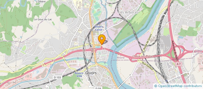 localisation de l'entreprise MADAME VALERIE SELLEM à GIVORS