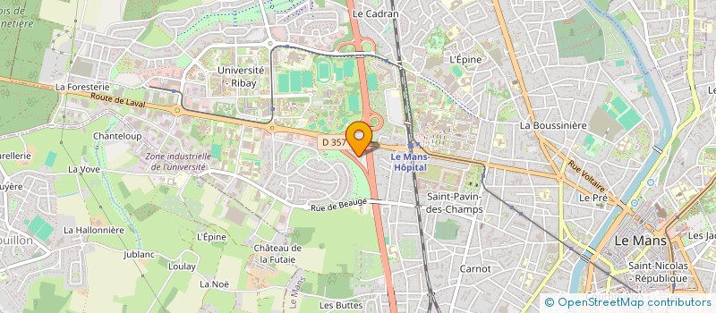 localisation de l'entreprise MADAME VALERIE SERGENT  LE MANS