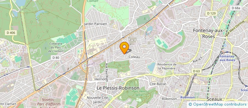 localisation de l'entreprise MADAME VALERIE SERRES à LE PLESSIS-ROBINSON