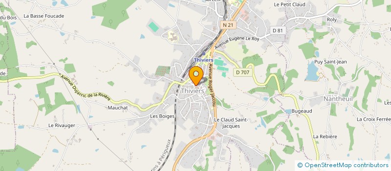 localisation de l'entreprise MADAME VALERIE SERVAIS  THIVIERS