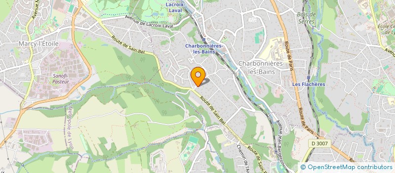 localisation de l'entreprise MADAME VALERIE SIBILIO  CHARBONNIERES-LES-BAINS