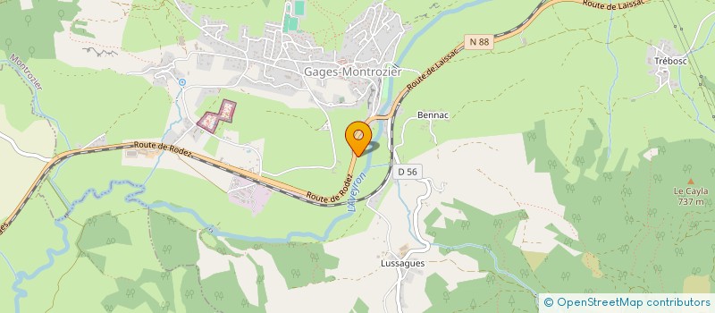 localisation de l'entreprise MADAME VALERIE SICRE  MONTROZIER