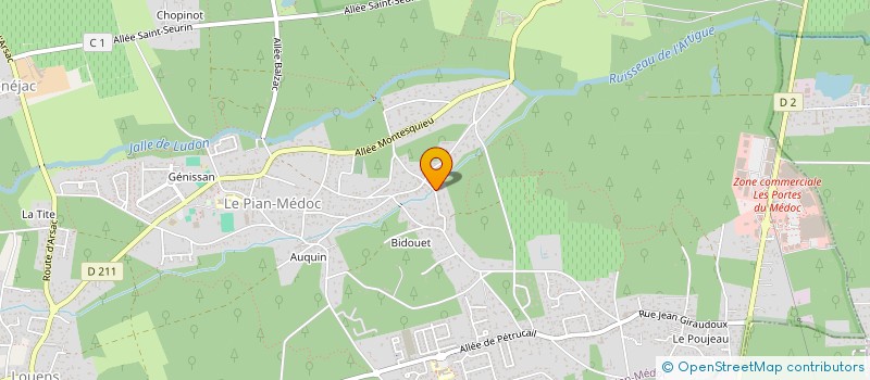 localisation de l'entreprise MADAME VALERIE SIGALAT  LE PIAN-MEDOC
