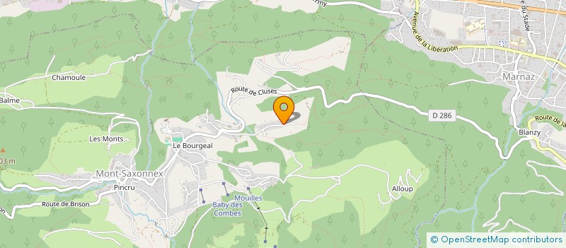 localisation de l'entreprise MADAME VALERIE SIGNOL  MONT-SAXONNEX