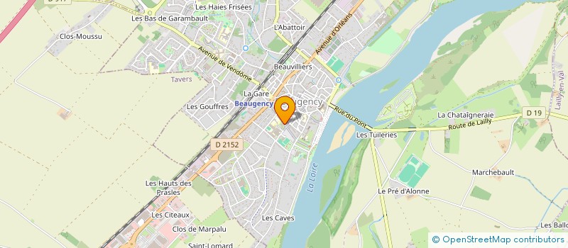localisation de l'entreprise MADAME VALERIE SIMON à BEAUGENCY