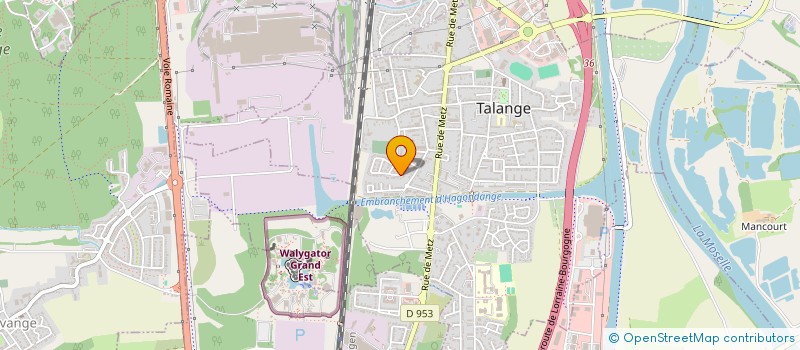 localisation de l'entreprise MADAME VALERIE SINOT  TALANGE