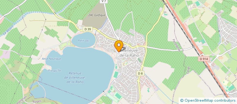 localisation de l'entreprise MADAME VALERIE SORIN  VILLENEUVE-DE-LA-RAHO