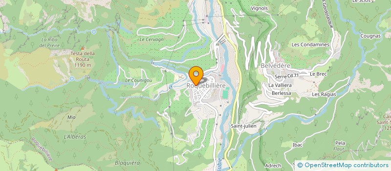 localisation de l'entreprise MADAME VALERIE SORRIBAS  ROQUEBILLIERE