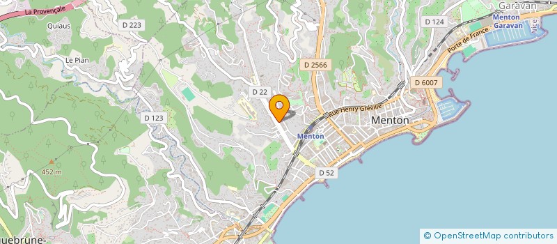 localisation de l'entreprise MADAME VALERIE SOUVIGNON à MENTON