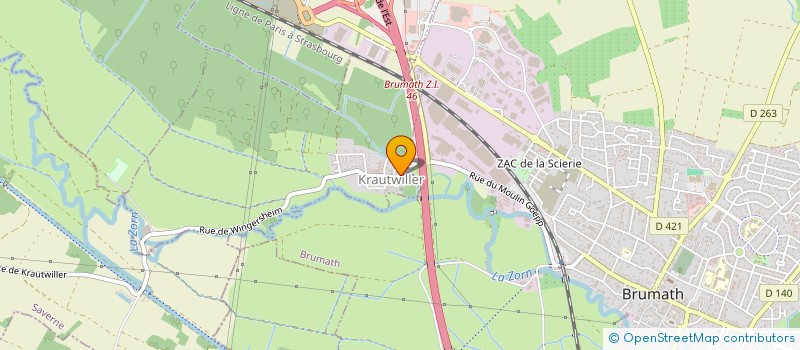 localisation de l'entreprise MADAME VALERIE SUDRE  KRAUTWILLER