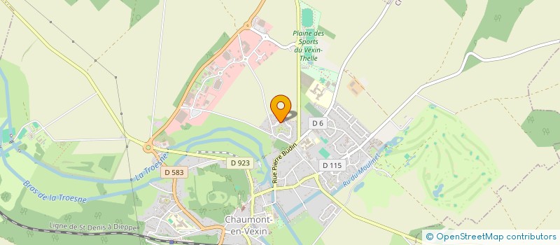 localisation de l'entreprise MADAME VALERIE SURDIAUCOURT  CHAUMONT-EN-VEXIN