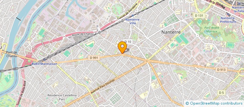 localisation de l'entreprise MADAME VALERIE SZUKSTULSKI  NANTERRE