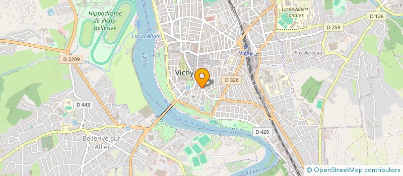 localisation de l'entreprise MADAME VALERIE TALABARD à VICHY