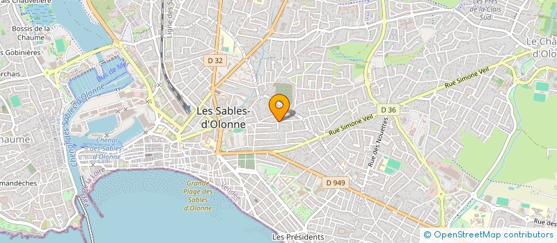 localisation de l'entreprise MADAME VALERIE TEANISIEN à LES SABLES D'OLONNE
