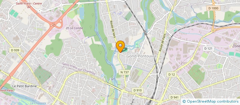 localisation de l'entreprise MADAME VALERIE TEILLET  GOND-PONTOUVRE