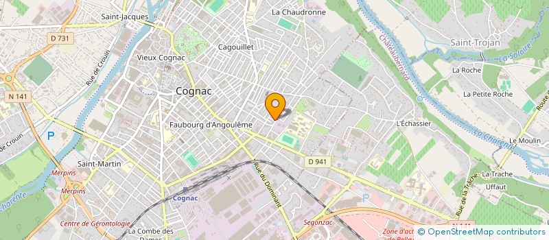localisation de l'entreprise MADAME VALERIE TERRASSON à COGNAC